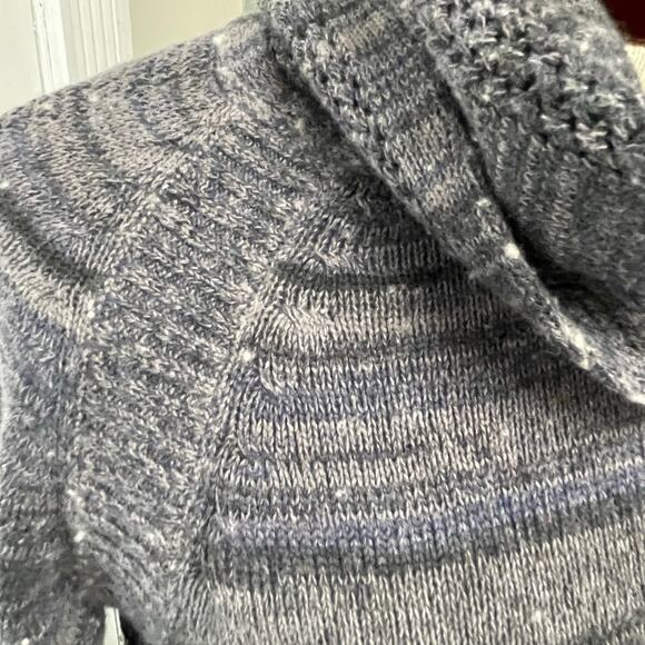 Prana Gray Cowl Neck Sweater Dress Womens Medium Casual Indie Winter Cozy - Picture 2 of 8
